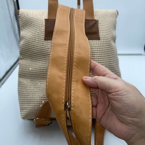 Boho Tassel And Gold Thread weaved Sling/Backpack